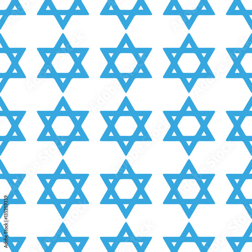 Blue star of David pattern