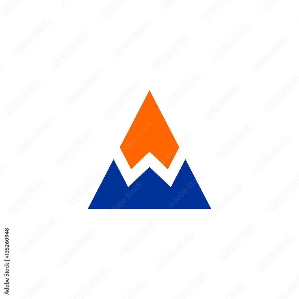 W Letter Initial on Triangle Logo Vector W Letter Initial on Triangle Logo Vector
