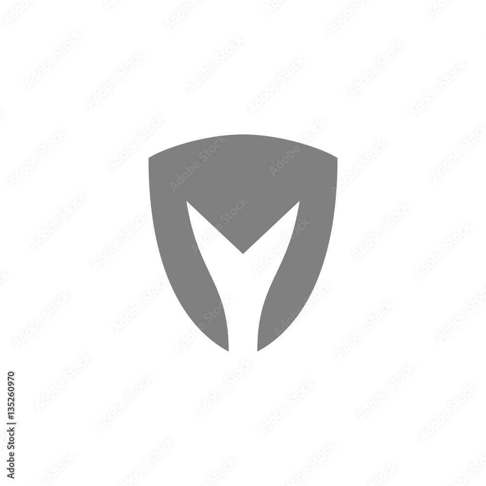 Mask M Letter Logo Vector