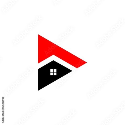 Wallpaper Mural House Roof on Triangle Shape Logo Vector Torontodigital.ca