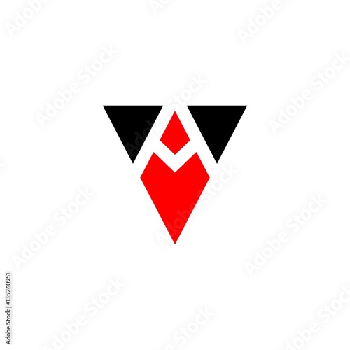Free Download MA M Initial on Triangle Logo Vector  - GFXLoad