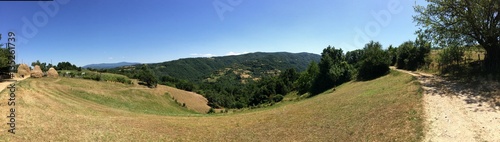 Countryside panorama in southern Serbia