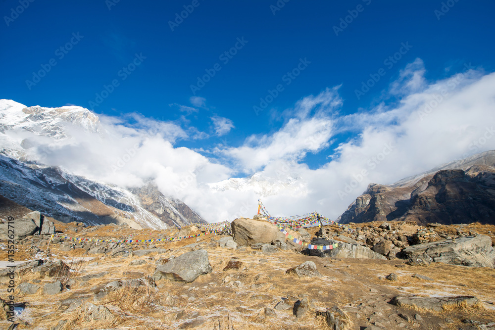 beautiful view on top of Annapurna Base Camp