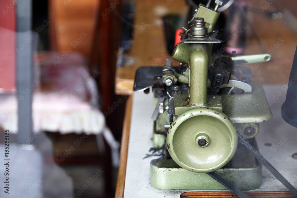 A sewing machine A sewing machine