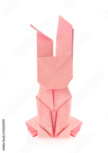 Easter bunny of origami