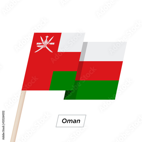 Oman Ribbon Waving Flag Isolated on White. Vector Illustration. Free Download Oman Ribbon Waving Flag Isolated on White. Vector Illustration. - GFXLoad