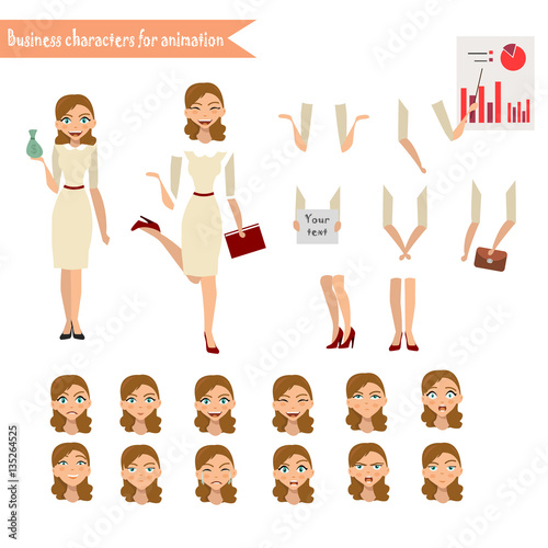 Business Woman for animation