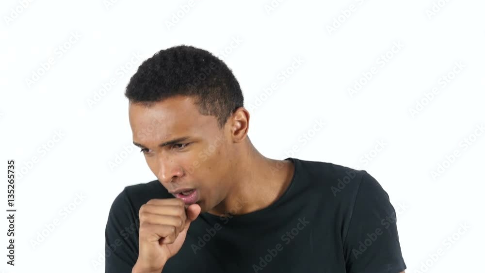 Sick Black Man Coughing, Cough Sick Black Man Coughing, Cough