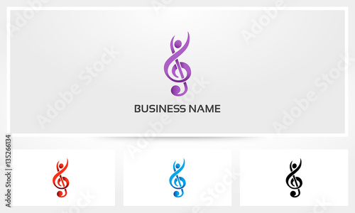 Clef Music Melody Conductor Logo
