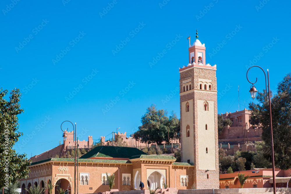 Fototapeta premium Mosque in city of Ouarzazate Morocco