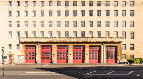 Fire station building in Northampton England