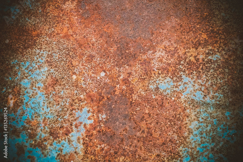 rust blue background