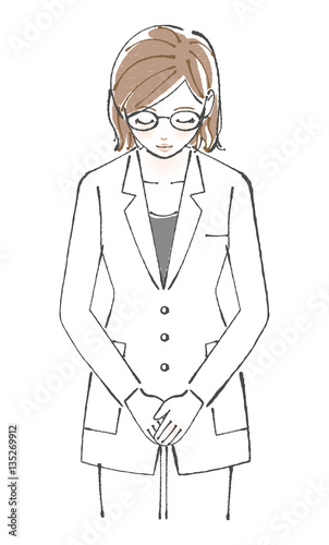 女医　お辞儀