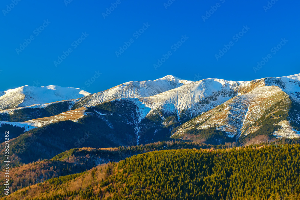 Ranca ski resort in the Parang mountains, Romania
