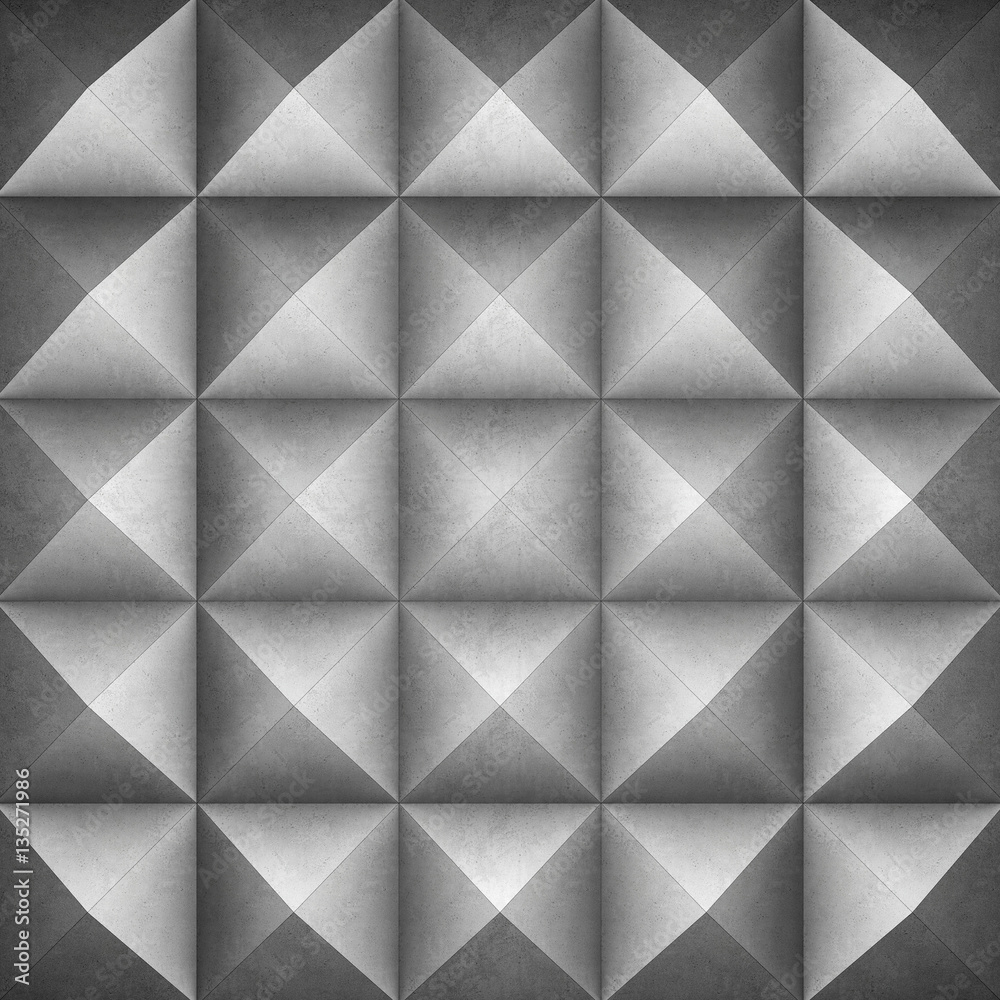 Fototapeta premium Geometric concrete background. 3D rendering