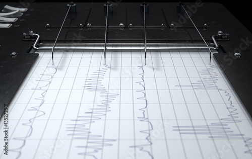 Fotografie Polygraph Lie Detector Machine
