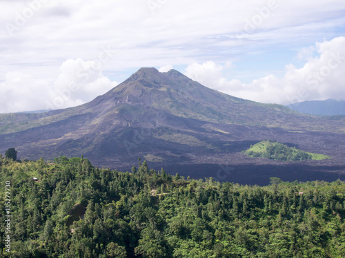 Kintamani Volcano and Mount Batur in Bali, Indonesia.