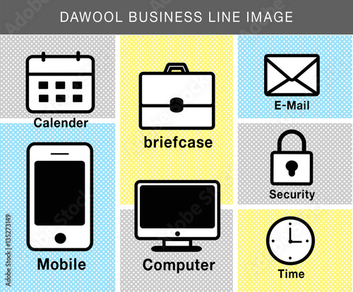 Business Line Icon Set