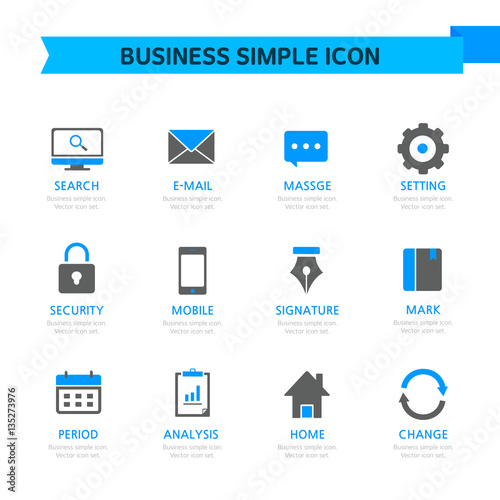 Business simple icon