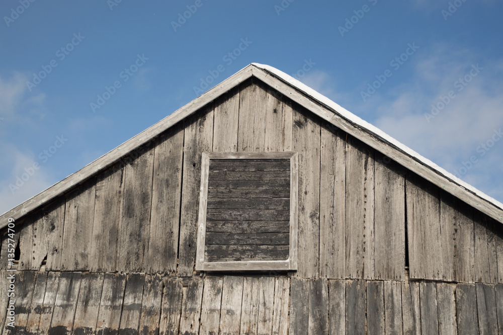 Side of an old farm building