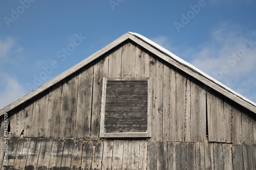 Side of an old farm building