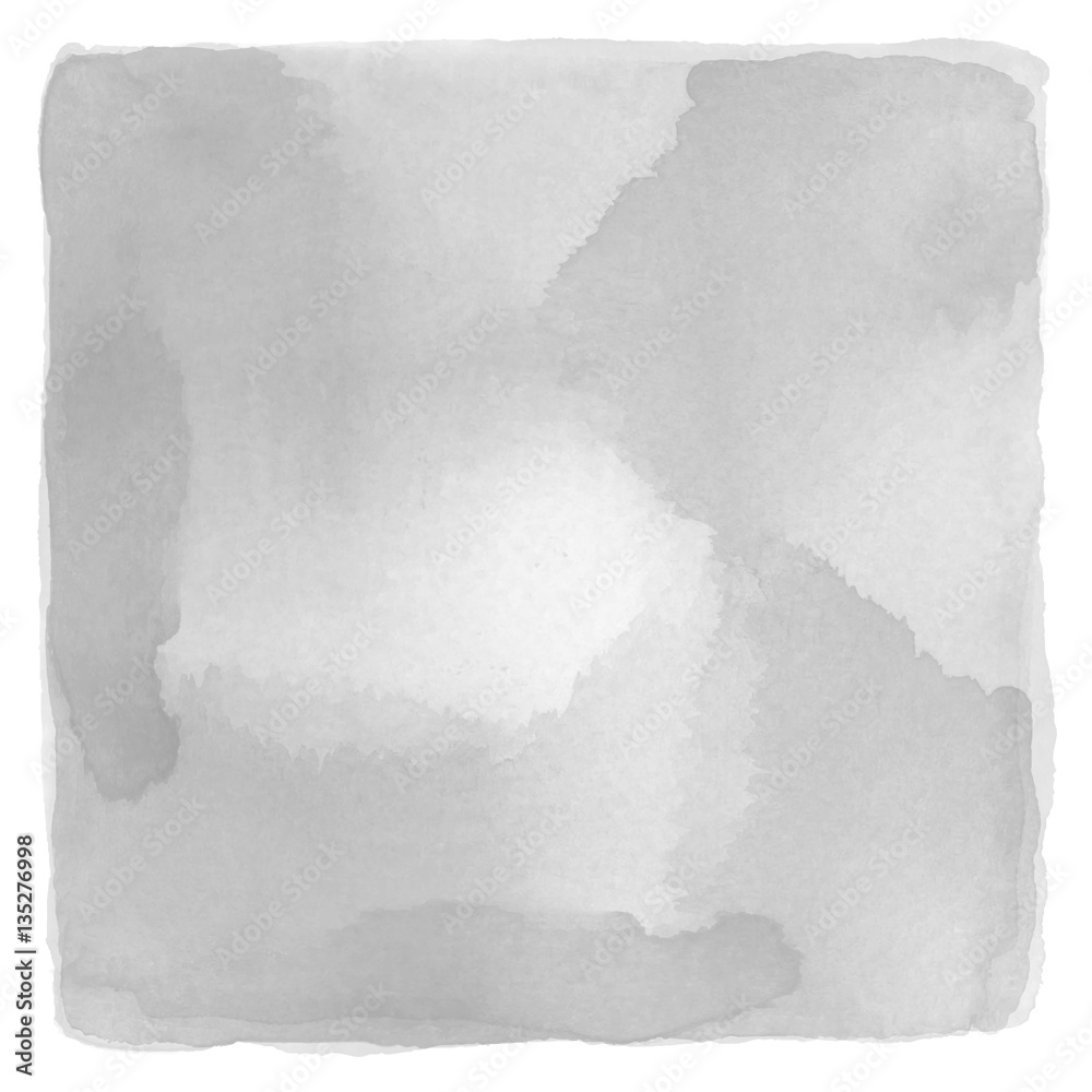 Fototapeta premium Abstract gray watercolor on white background
