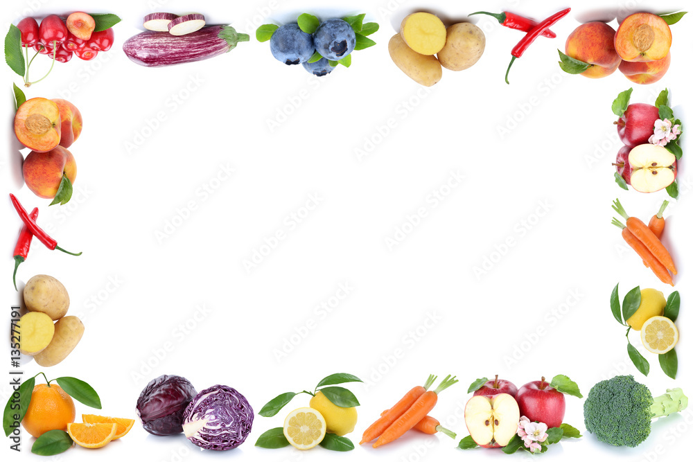 Obst und Gemüse Früchte Rahmen Textfreiraum Copyspace Apfel Or Obst und Gemüse Früchte Rahmen Textfreiraum Copyspace Apfel Or