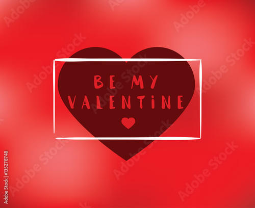 Happy Valentines day typography. Vector design.