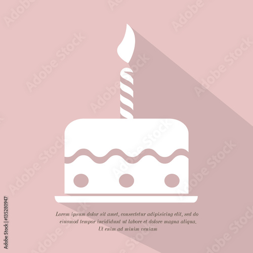 Birthday cake icon