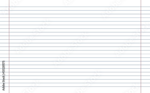 Exercise book / School. Vector illustration. Blank. Between lines of 0.8 mm. Colored lines on  background. A seamless pattern. 