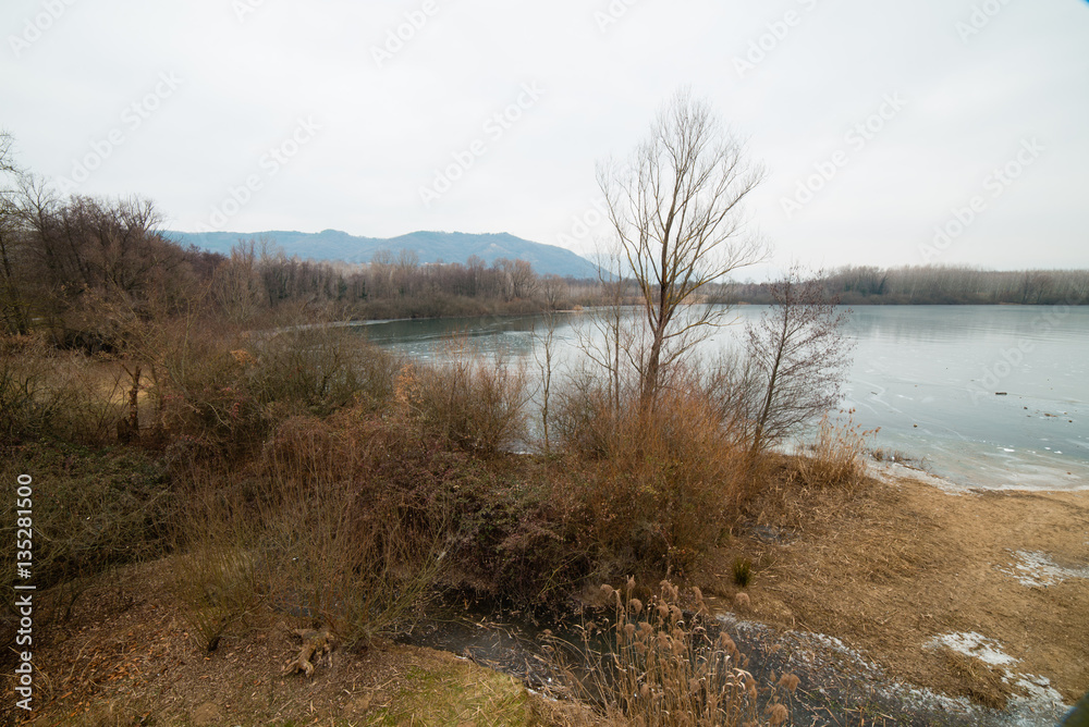  Lake San Daniele in the grip of ice - Winter in Friuli