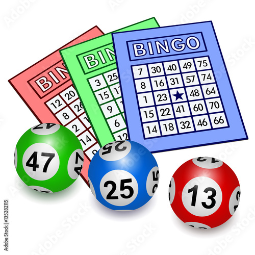 Bingo cards and balls 