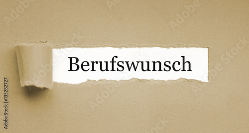 Berufswunsch