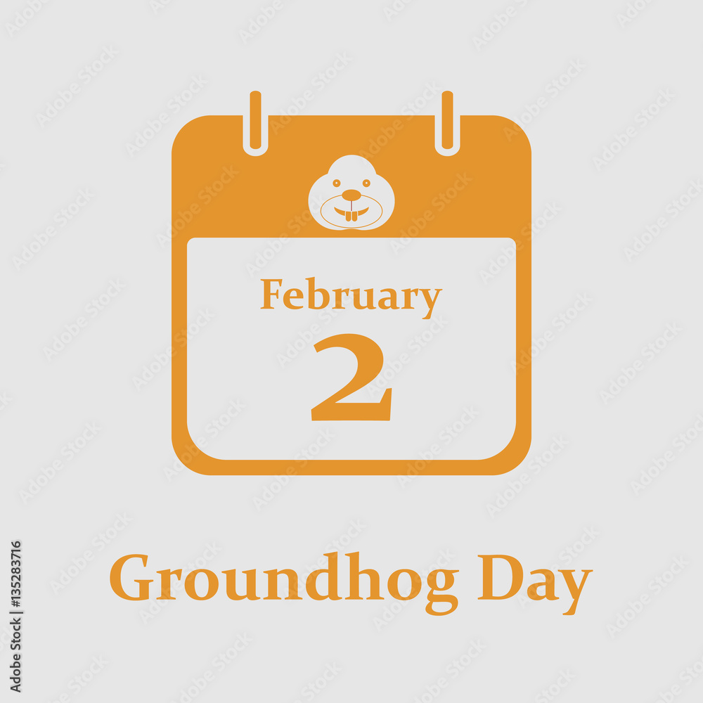 groundhog day calendar yellow groundhog day calendar yellow