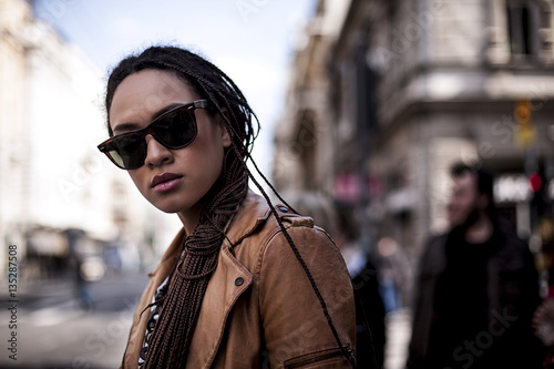 Cool Woman With Sunglasses photo
