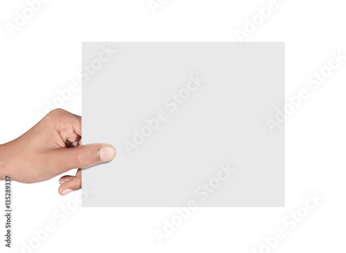 Hand holding card © flowgics