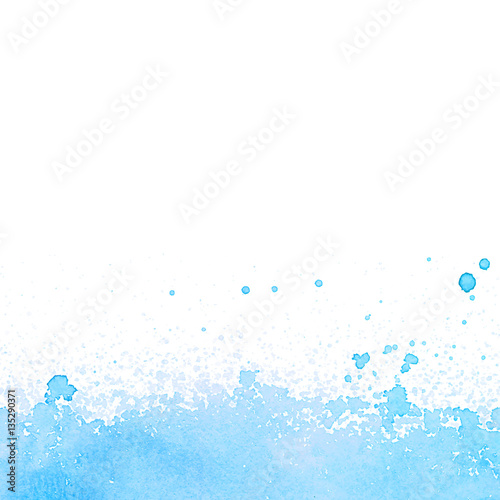 Abstract blue watercolor background