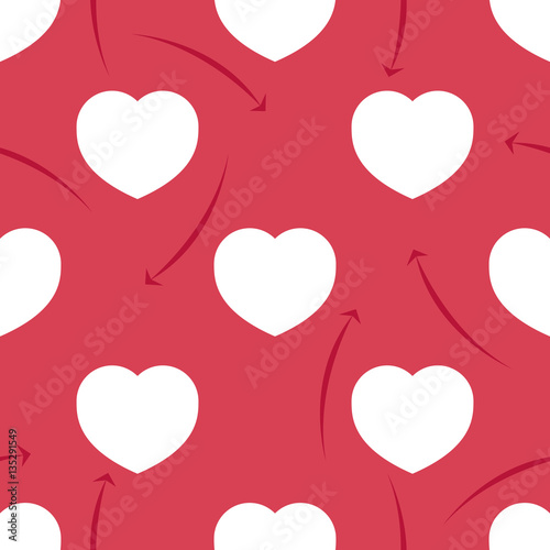 Seamless pattern with heart. vector background. Holiday texture. pattern for Happy Valentine s Day 