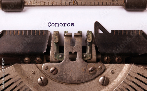 Old typewriter - Comoros