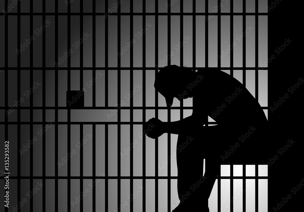 Fototapeta prison male inmate