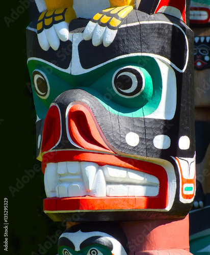 Totem Pole Bear Detail