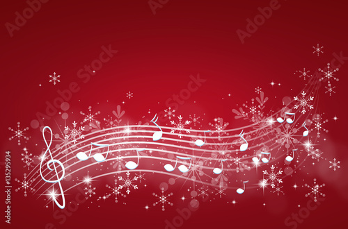 Winter music background