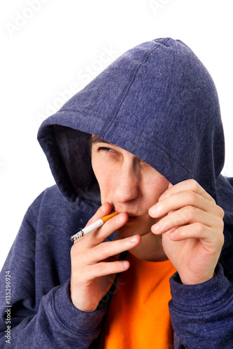 Young Man with Cigarette photo