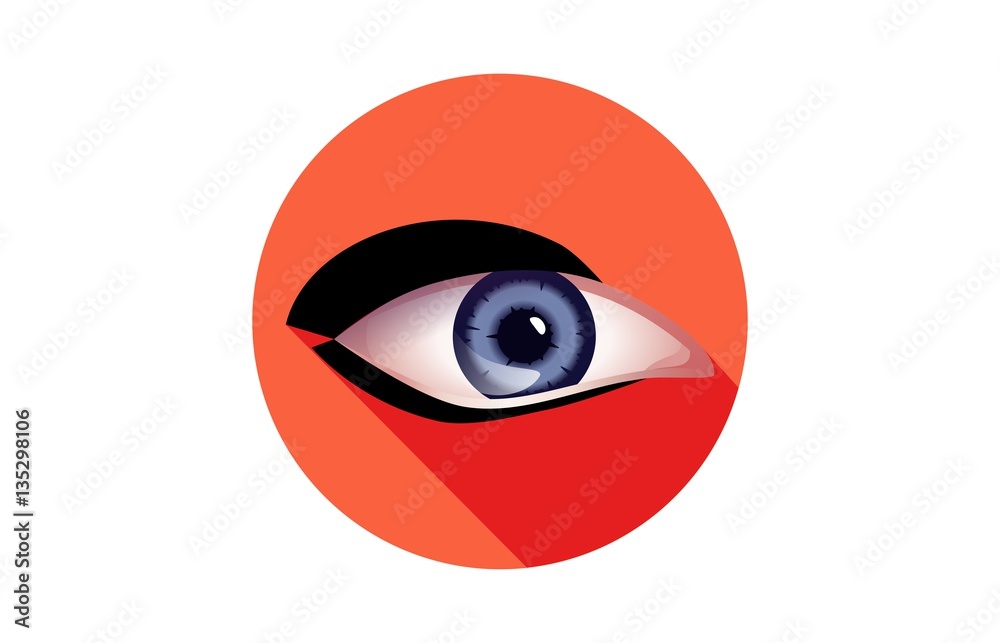 Eye emblem vector Eye emblem vector