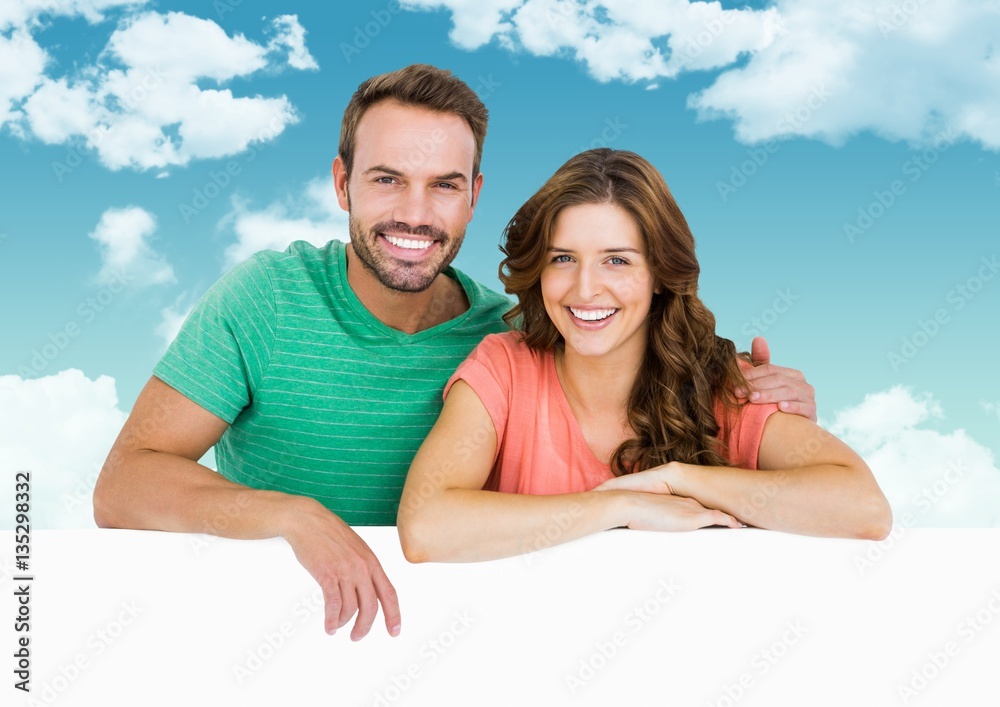 Fototapeta premium Digital composite of loving couple