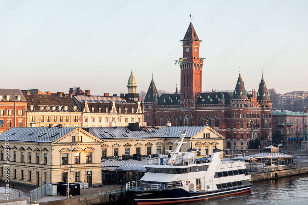 Obraz premium City Hall Of Helsingborg in Sweden
