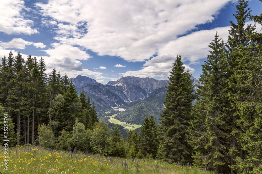 Am Dreilaendereck bei Arnoldstein, Kaernten