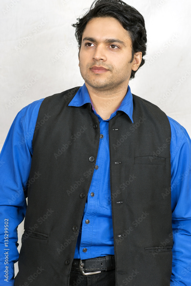 indian male model with half jacket Stock Photo Adobe Stock
