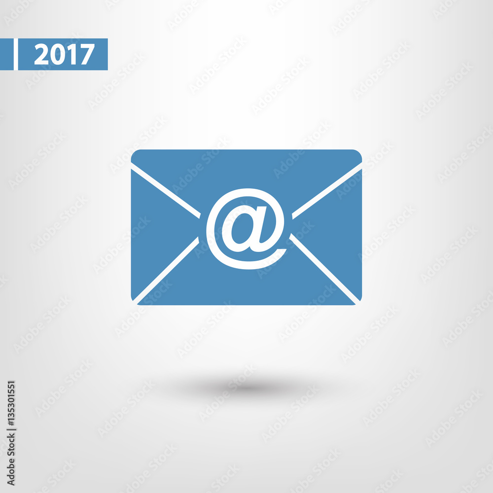 Envelope Mail icon, vector illustration. Flat design style Envelope Mail icon, vector illustration. Flat design style