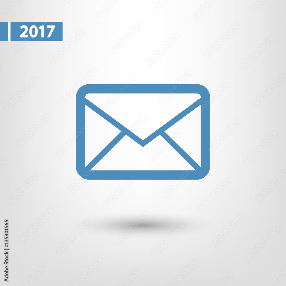 Envelope Mail icon, vector illustration. Flat design style Envelope Mail icon, vector illustration. Flat design style